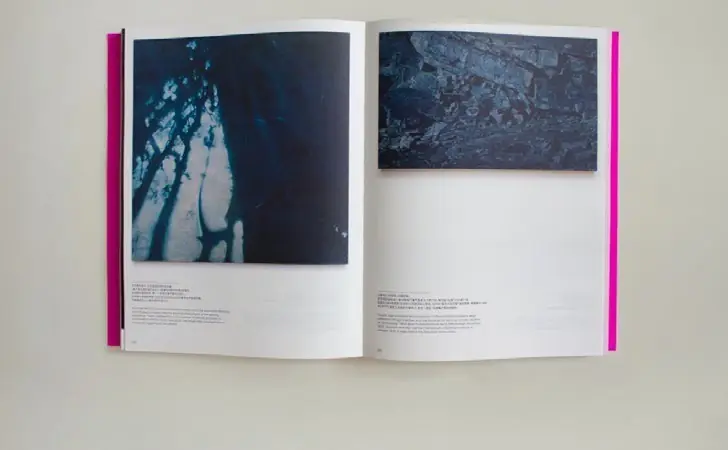Catalogue spread with artwork photography