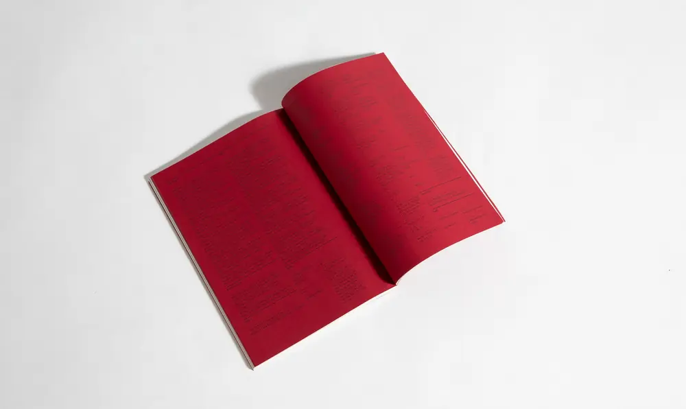 Christofori book on red endpapers