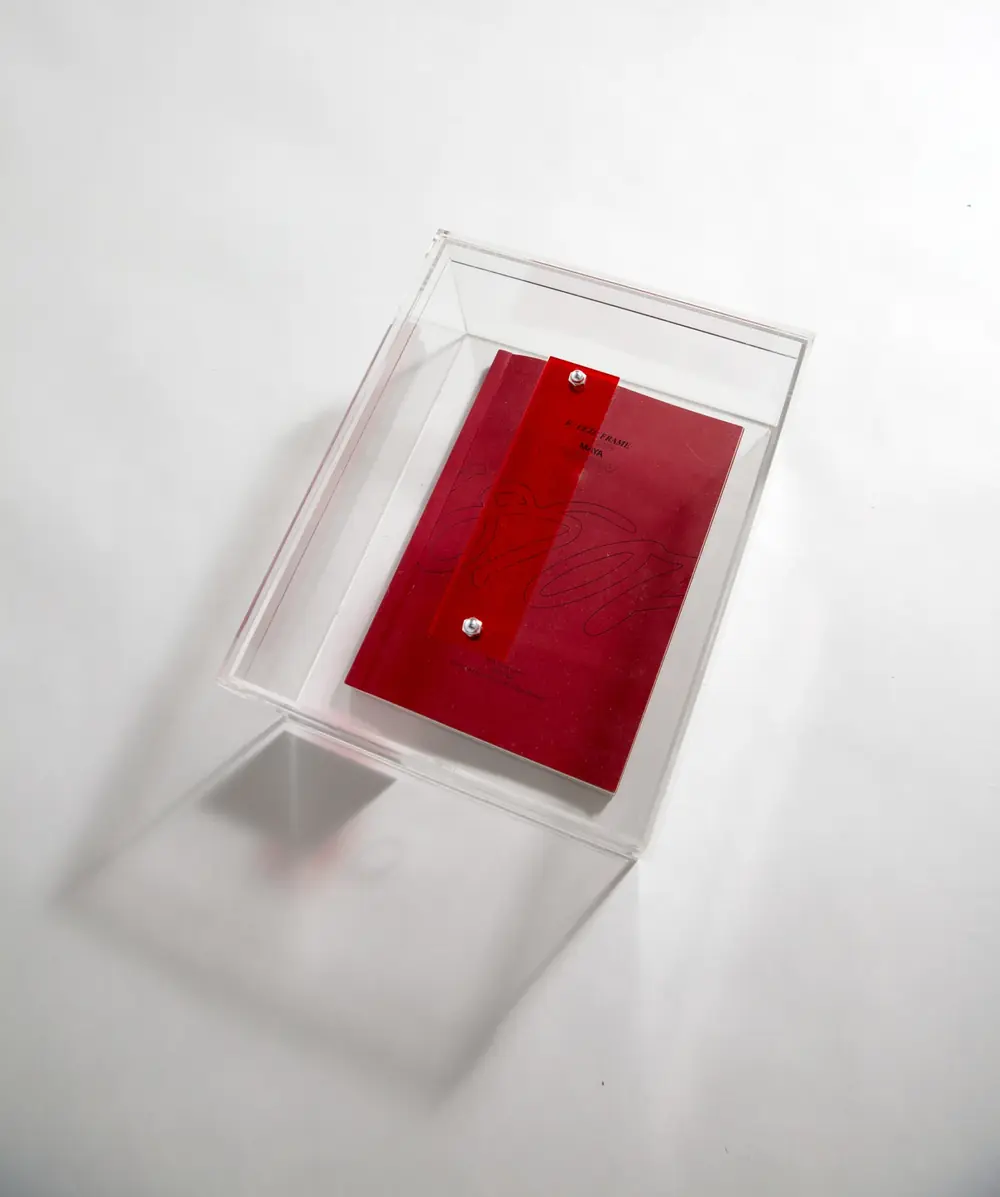 Acrylic Christofori shoebox with the red book