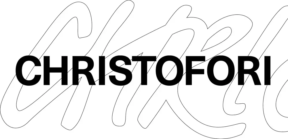 Christofori wordmark over an outlined script
