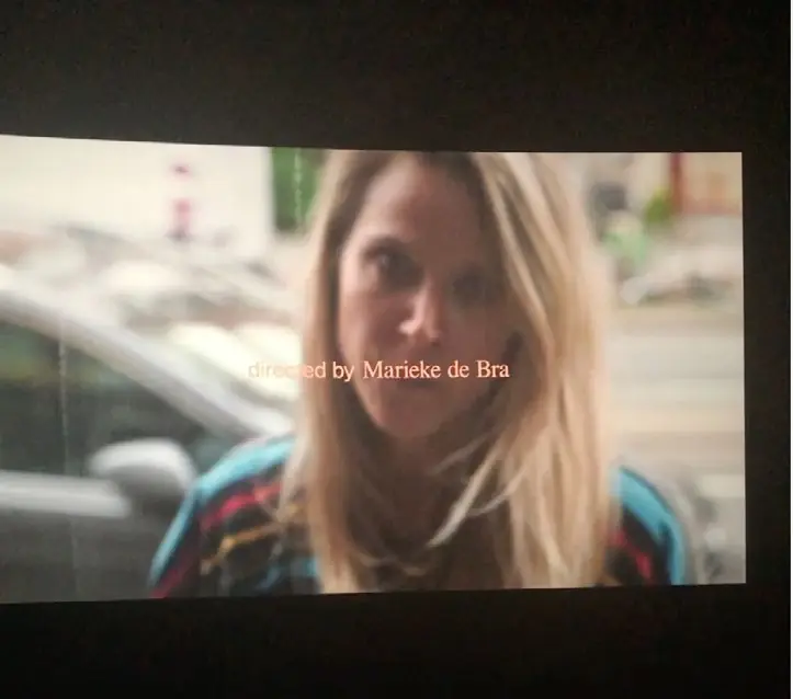 Opening credits of MAMA projected during a screening